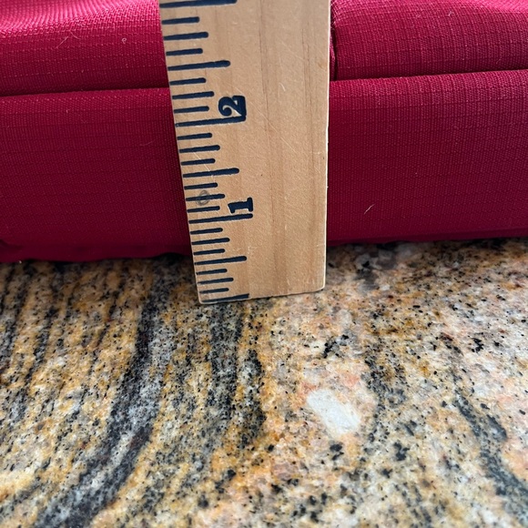 STM Red Tablet or Small Laptop Messenger Bag Tote Purse Plush Gray Lining 12 x 9 - Picture 11 of 12